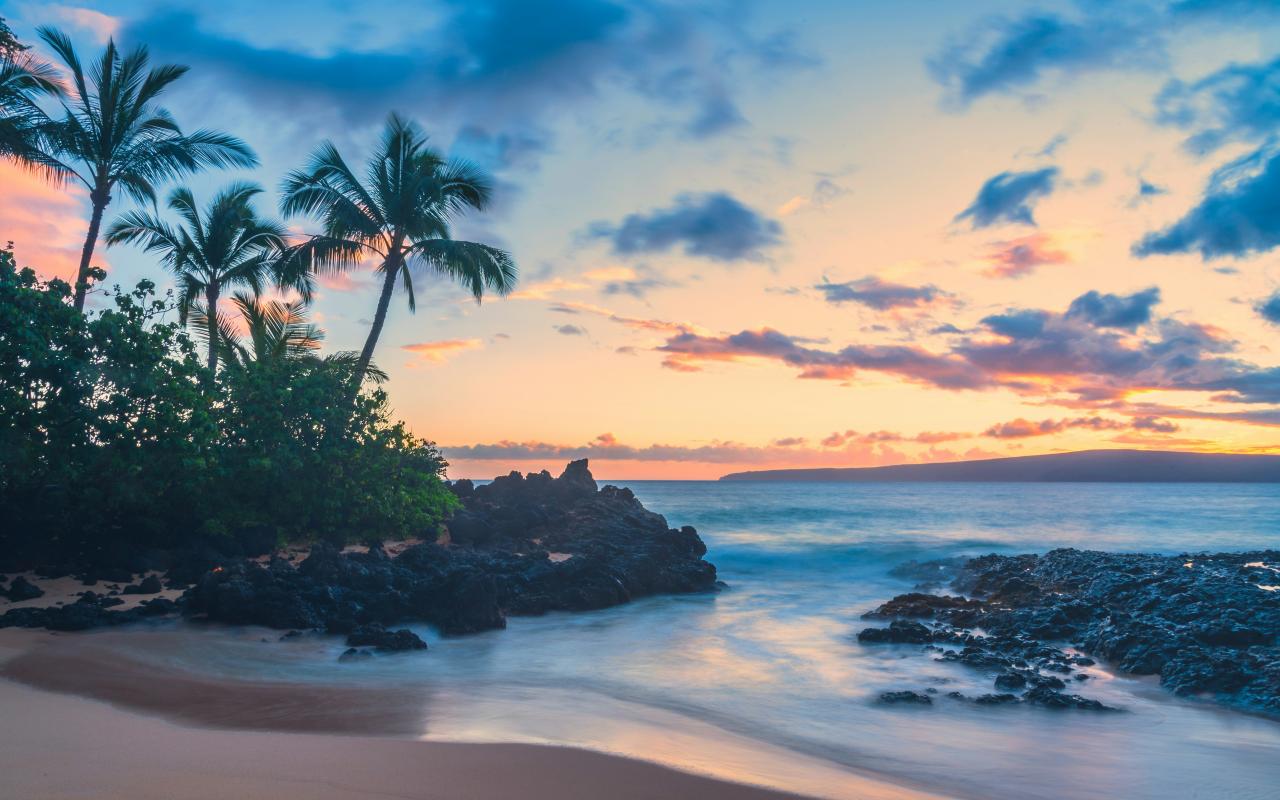 spiaggia tropicale  (hawaii, stati uniti)