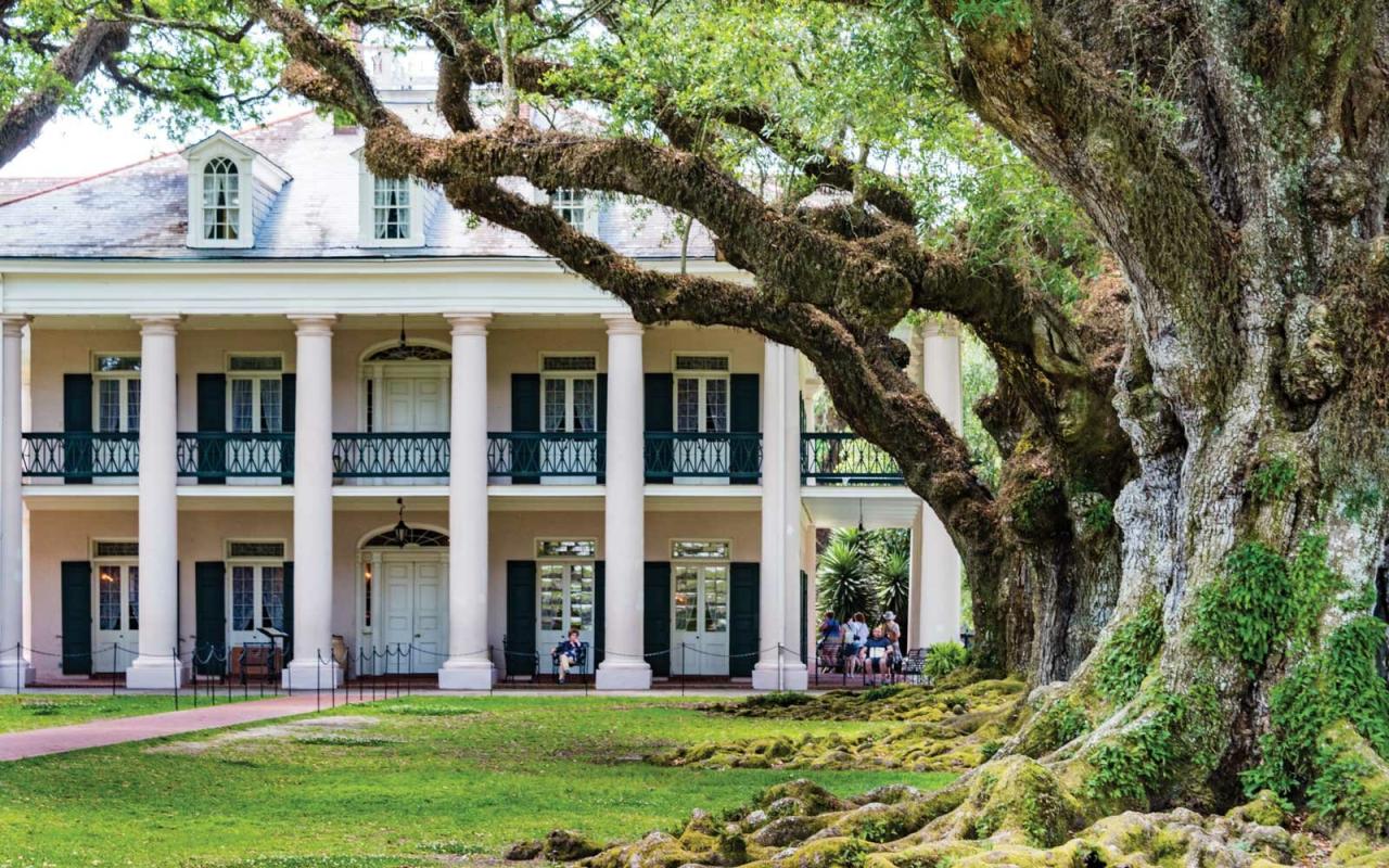 oak alley plantation in louisiana (louisiana, stati uniti)