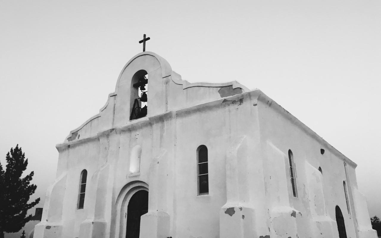cappella del presidio di san elizario del mission trail (texas, stati uniti)