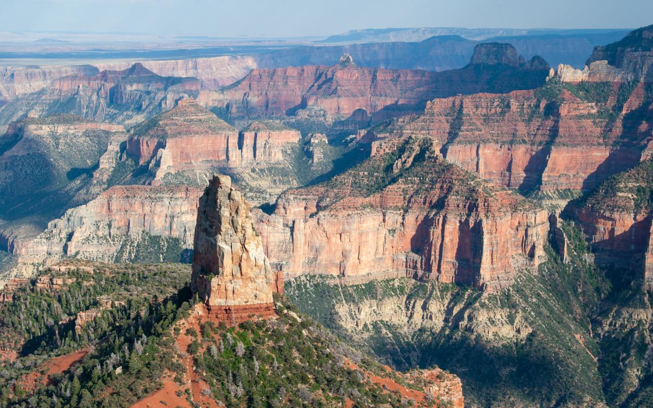 vista panoramica del grand canyon national park (arizona, stati uniti)
