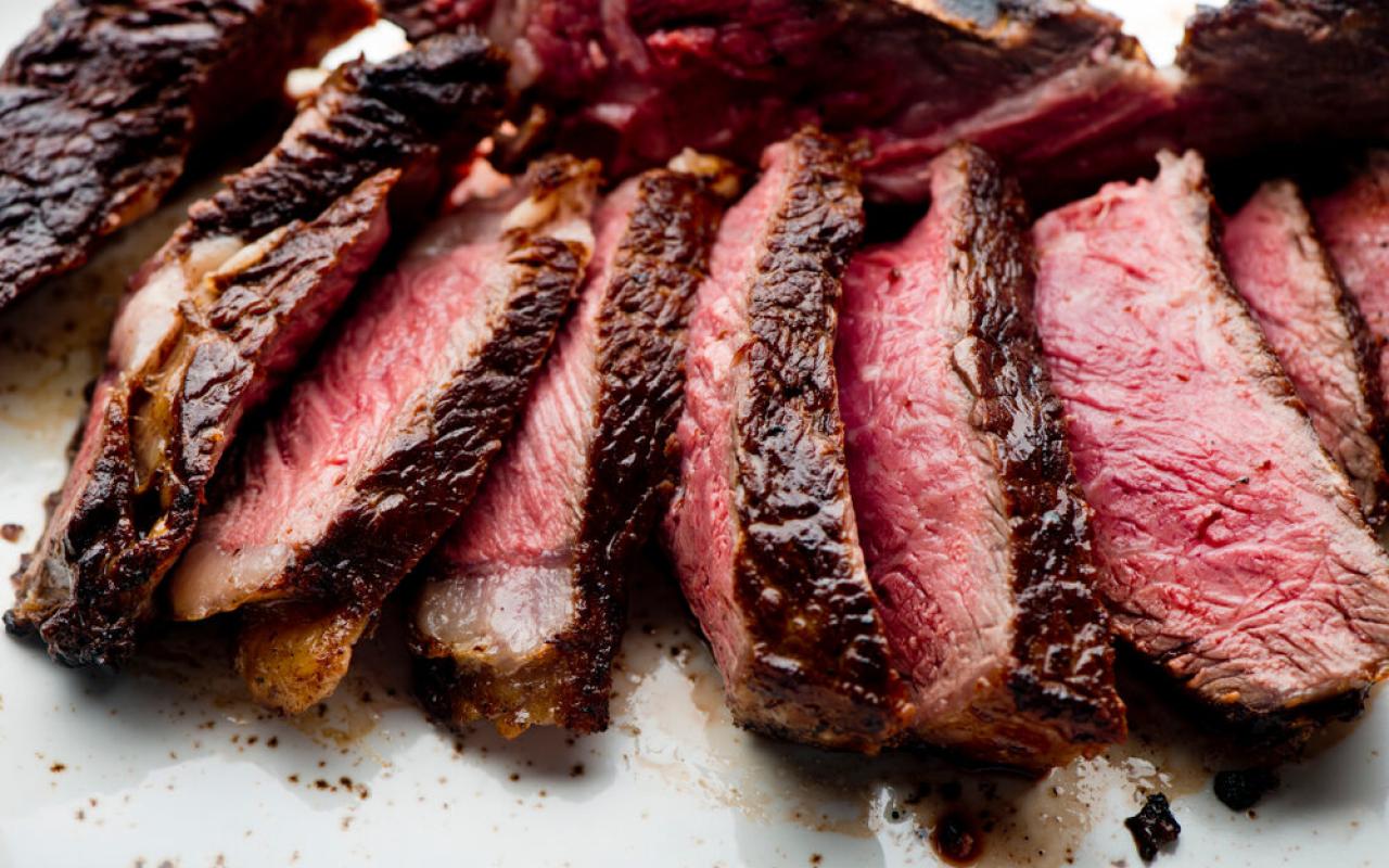 fette di manzo di vera steakhouse newyorkese 
