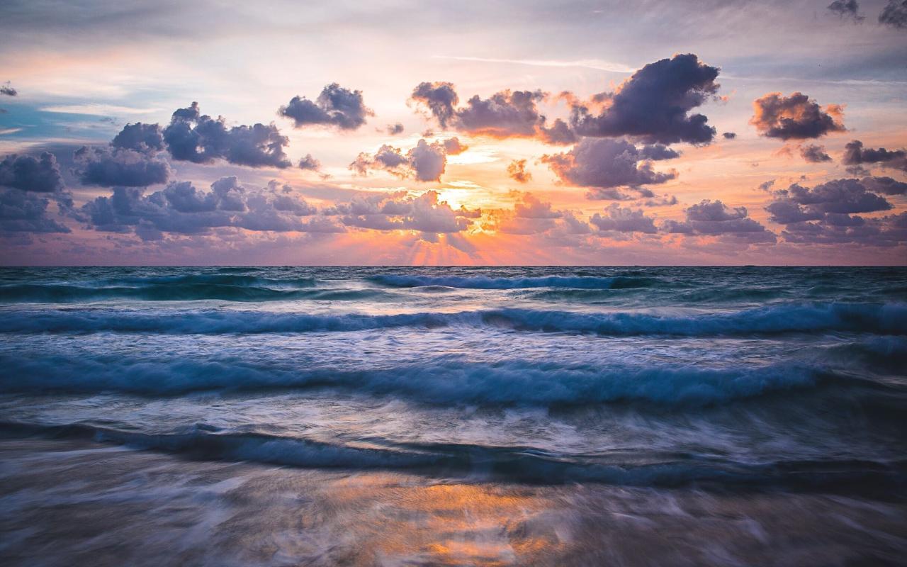spiaggia a miami beach (florida, stati uniti)