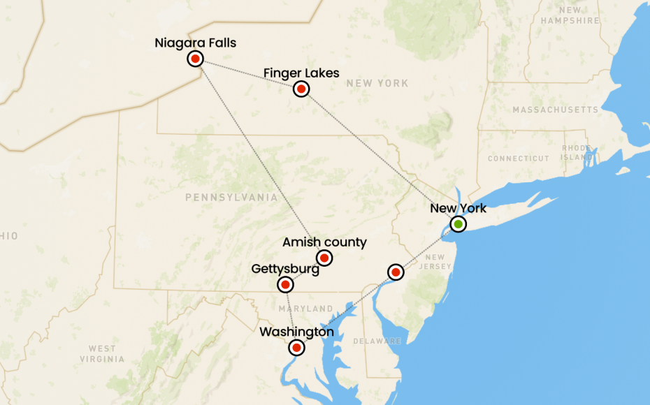tour in pullman new york niagara washington e pennsylvania
