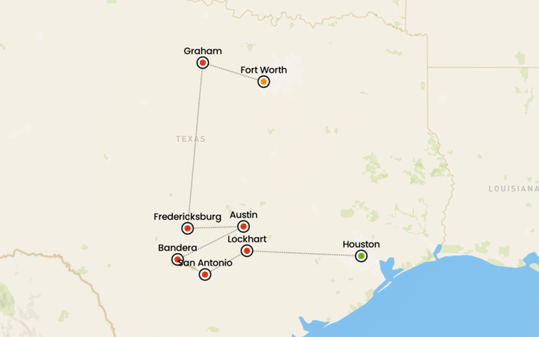 tour del texas cowboy