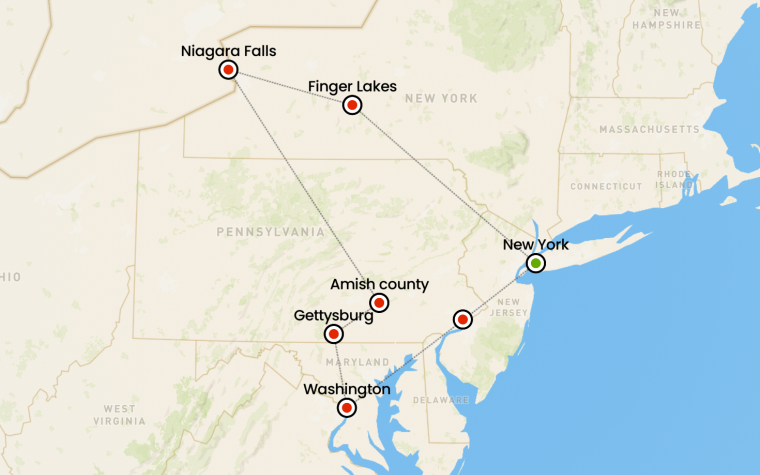 tour in pullman new york niagara washington e pennsylvania