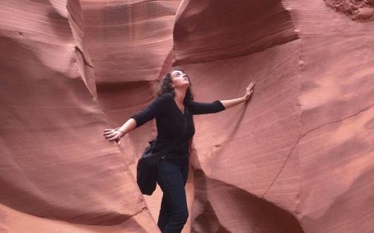 2016 - dipendenti in viaggio, Elisabetta nell'Antelope Canyon (Arizona)