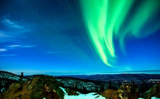 aurora boreale in alaska (alaska, stati uniti)