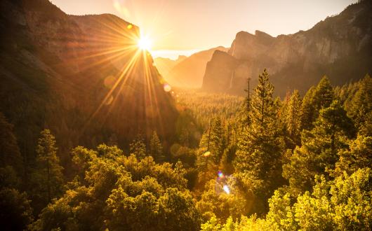 alba allo yosemite national park (california, stati uniti)
