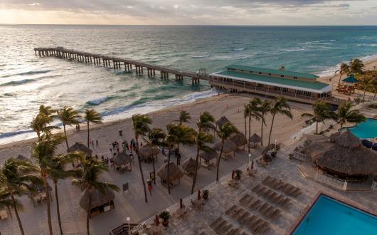 vista di miami beach dall'alto (florida, stati uniti)