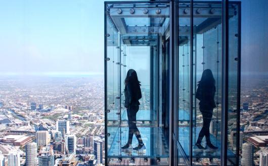 osservatorio a chicago con struttura in vetro (chicago, illinois)