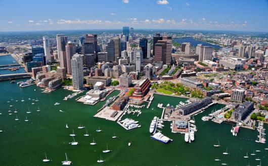 boston dall'alto (stati uniti)