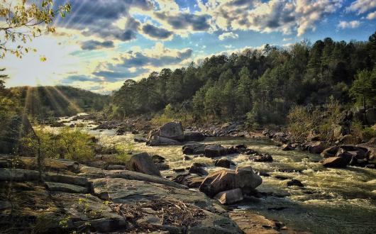 paesaggio fluviale (missouri, stati uniti)