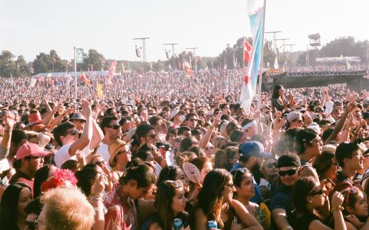 pubblico ad un festival musicale (texas, stati uniti)
