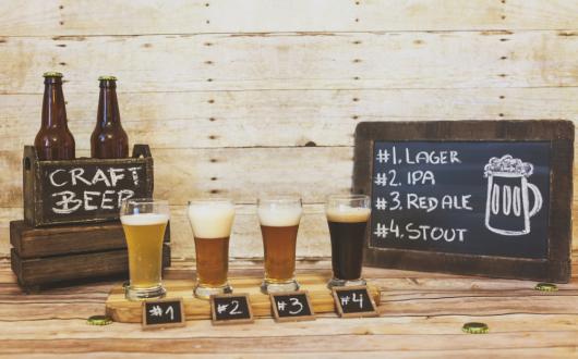 selezione di birre artigianali