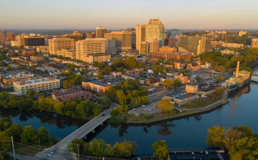 vista aerea di wilmington (delaware, stati uniti)