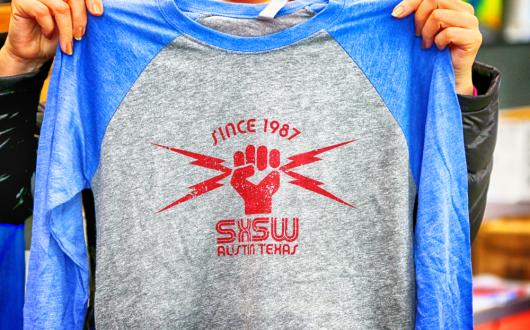 maglia del south by southwest festival di austin (texas, stati uniti)