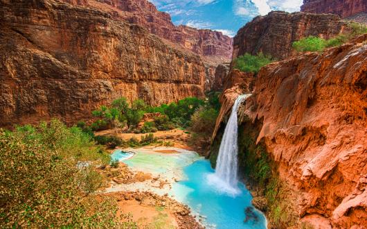 havasupai falls grand canyon national park (arizona, stati uniti)