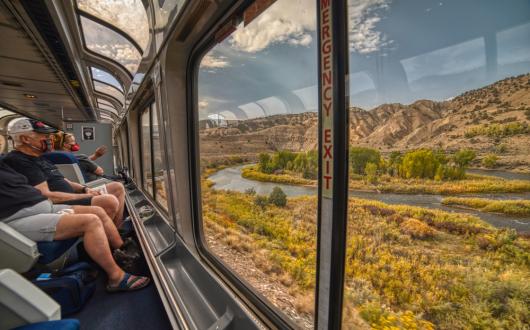 vagoni panoramici sui treni Amtrak negli Stati Uniti