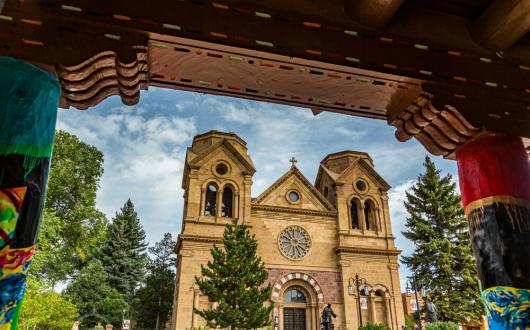 basilica di san francesco a santa fe (new mexico, stati uniti)