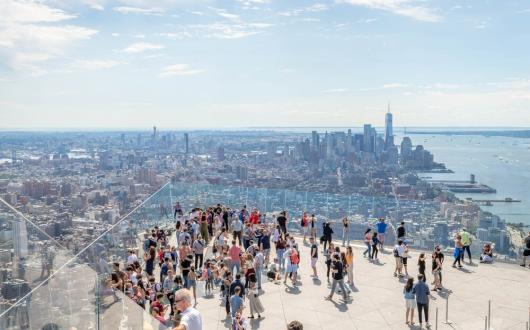 terrazza panoramica dell'osservatorio the edge (new york, stati uniti)
