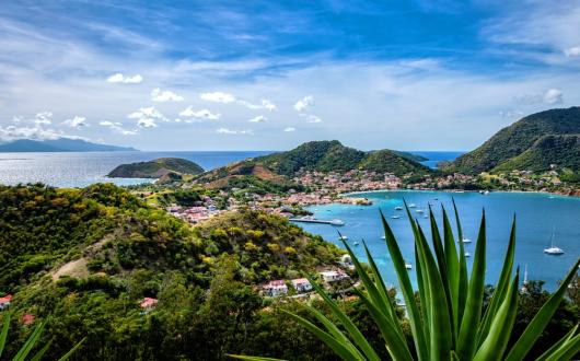 panorama arcipelago di guadalupa (guadalupa, caraibi)