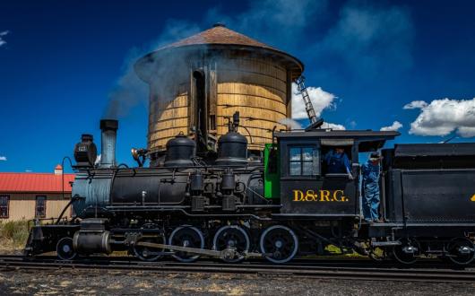 il treno a vapore da Silverton a Durango in Colorado