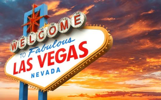 cartello iconico di benvenuto a las vegas (nevada, stati uniti)