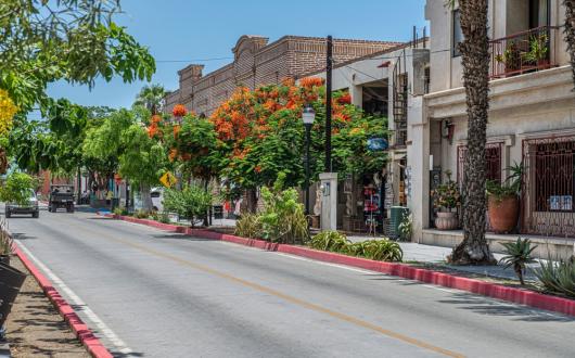 cittadina coloniale in messico (bassa california, messico)