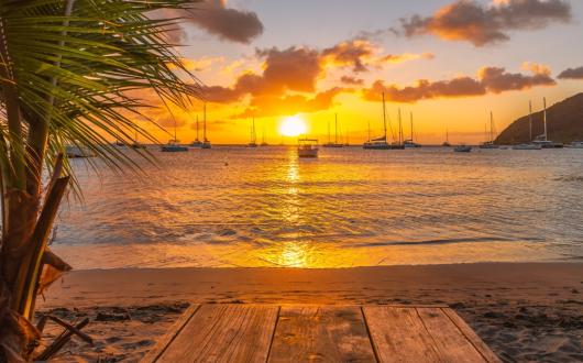 tramonto al mare  (martinica, caraibi)