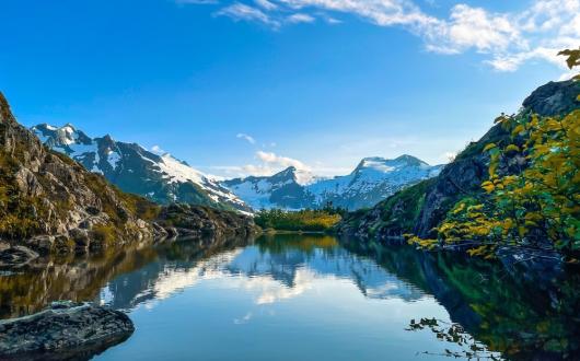 paesaggio montano (alaska, stati uniti)