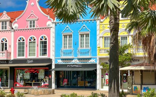 case colorate ad aruba (aruba, caraibi)