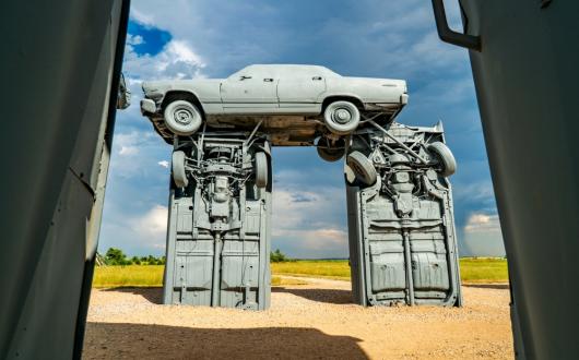 monument carhenge vicino alliance (nebraska, stati uniti)