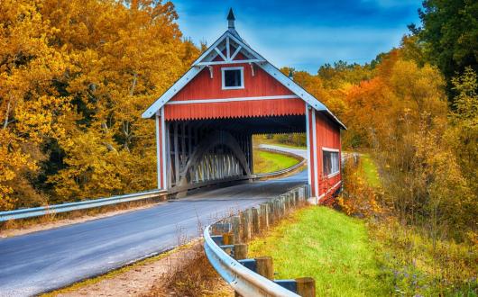 netcher road covered bridge (ohio, stati uniti)