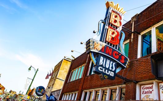 bb king's blues club su beale street a memphis (tennessee, stati uniti)