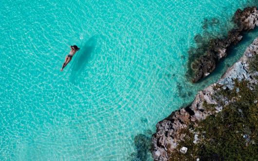 il mare di turks e caicos (turks e caicos, stati uniti)