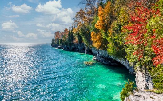cave point county park (wisconsin, stati uniti)