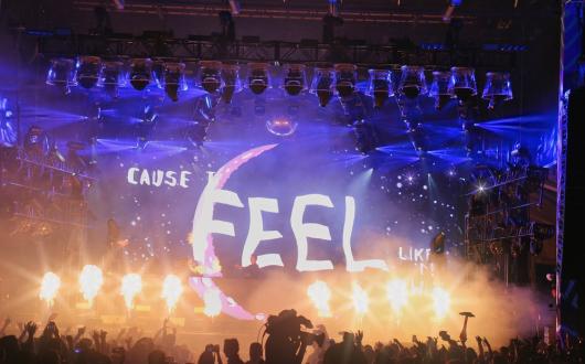 spettacolo del bonnaroo music festival in tennessee