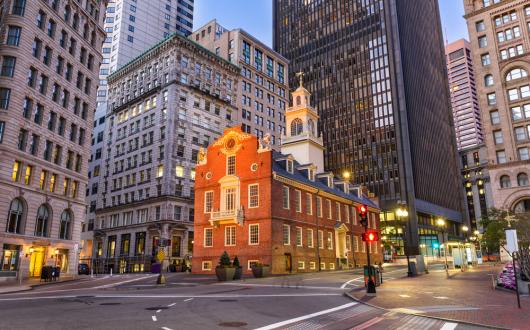 old state house a boston (massachusetts, stati uniti)