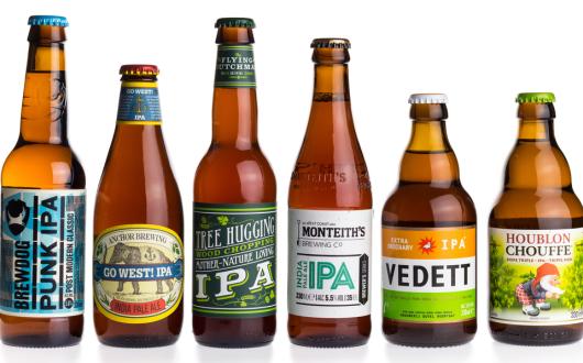 bottiglie di birre artigianali americane