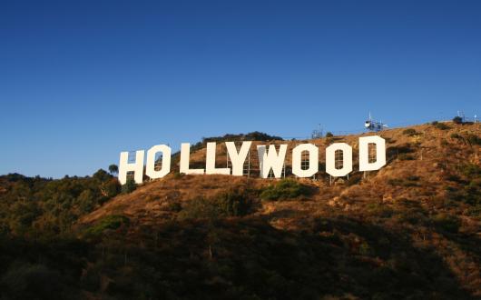 scritta gigante di hollywood a los angeles (california, stati uniti)