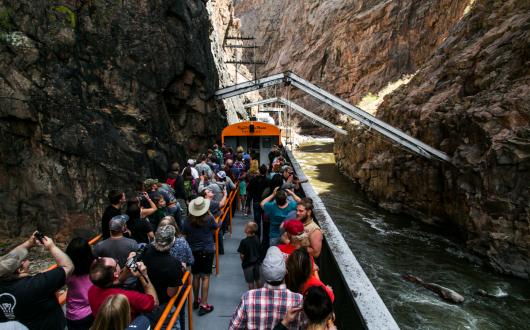 qualche ora sul treno della Royal gorge, in Colorado