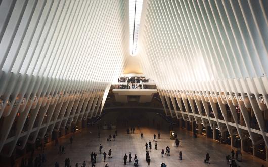 interno del the oculus a lower manhattan (new york, stati uniti)