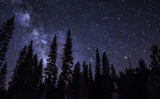 yosemite national park sotto le stelle (california, stati uniti)
