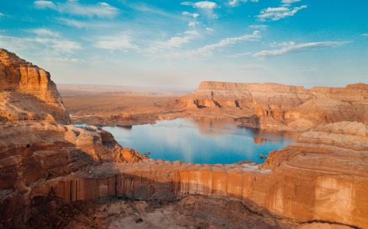 panorama del lake powell tra arizona e utah (arizona, stati uniti)