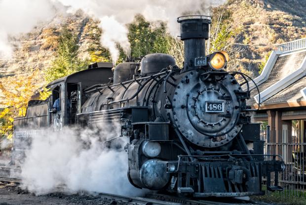 locomotiva a vapore tra durango e silverton (colorado, stati uniti)