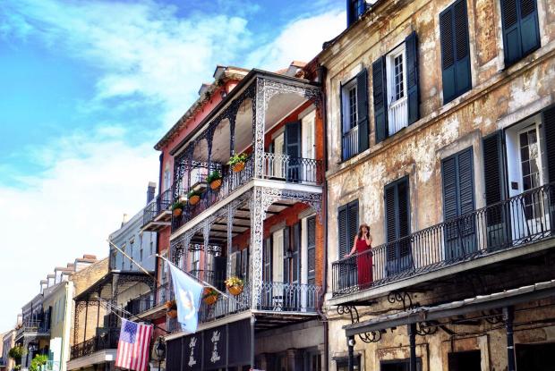 quartiere tipico a new orleans (louisiana, stati uniti)