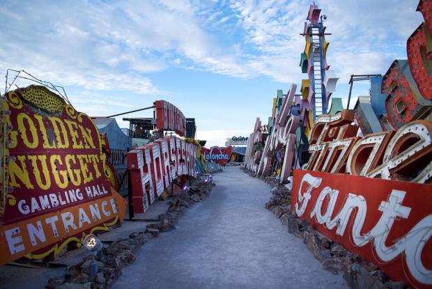 neon museum a las vegas (nevada, stati uniti)