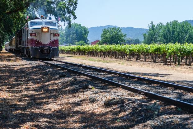 il Wine Train nella Napa Valley in California