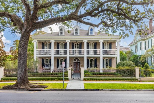 villa con viale alberato in louisiana (louisiana, stati uniti)