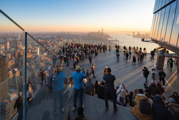 new york vista dall'osservatorio the edge (new york, stati uniti)
